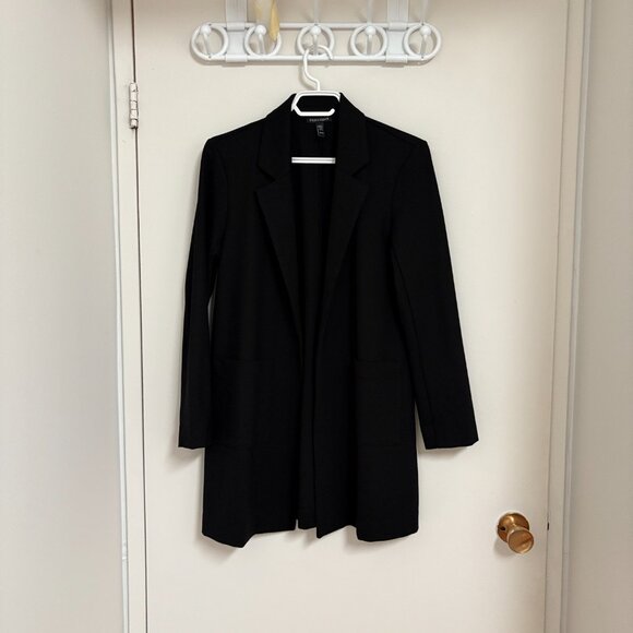 Eileen Fisher Washable Flex Ponte Long Blazer Petites XS - Picture 2 of 7